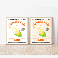 Handpicked by God Corn Handprint Craft | Christian Thanksgiving Printable | Preschool Fall Keepsake