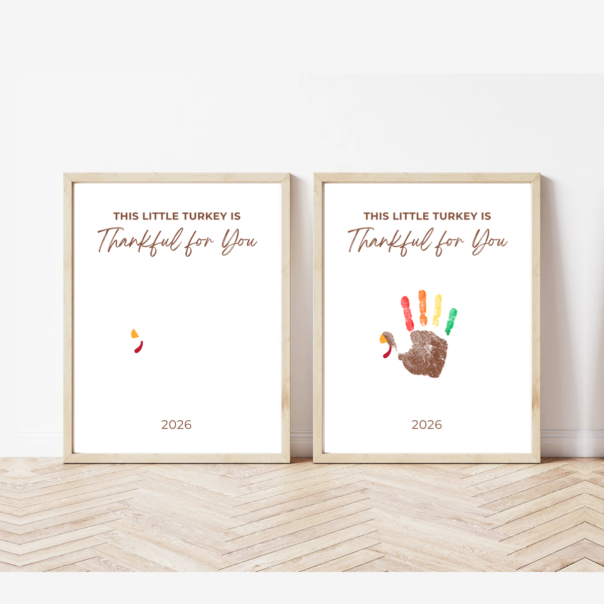 This Little Turkey Is Thankful for You Handprint Craft | Thanksgiving Keepsake Printable