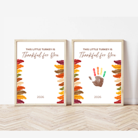 This Little Turkey Is Thankful for You Handprint Craft Printable, Thanksgiving Turkey Keepsake, Fall Handprint Activity for Kids, Preschool Kindergarten PDF