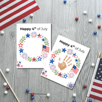 4th of July Handprint Wreath Craft for Kids | Patriotic Preschool & Kindergarten Activity | Independence Day Printable