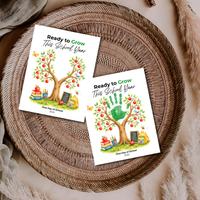 Ready to Grow This School Year Handprint Craft Printable, First Day of School Keepsake, Apple Tree Handprint Activity, Preschool Kindergarten PDF