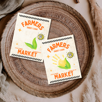 Farmers Market Sweet Corn Handprint Craft Printable, Corn Handprint Keepsake, Fall Harvest Activity, Preschool Kindergarten Thanksgiving PDF