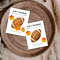 Fall Football Handprint Craft Printable | Fall + Football Best Season of All | Football Keepsake for Kids | Preschool & Classroom Activity