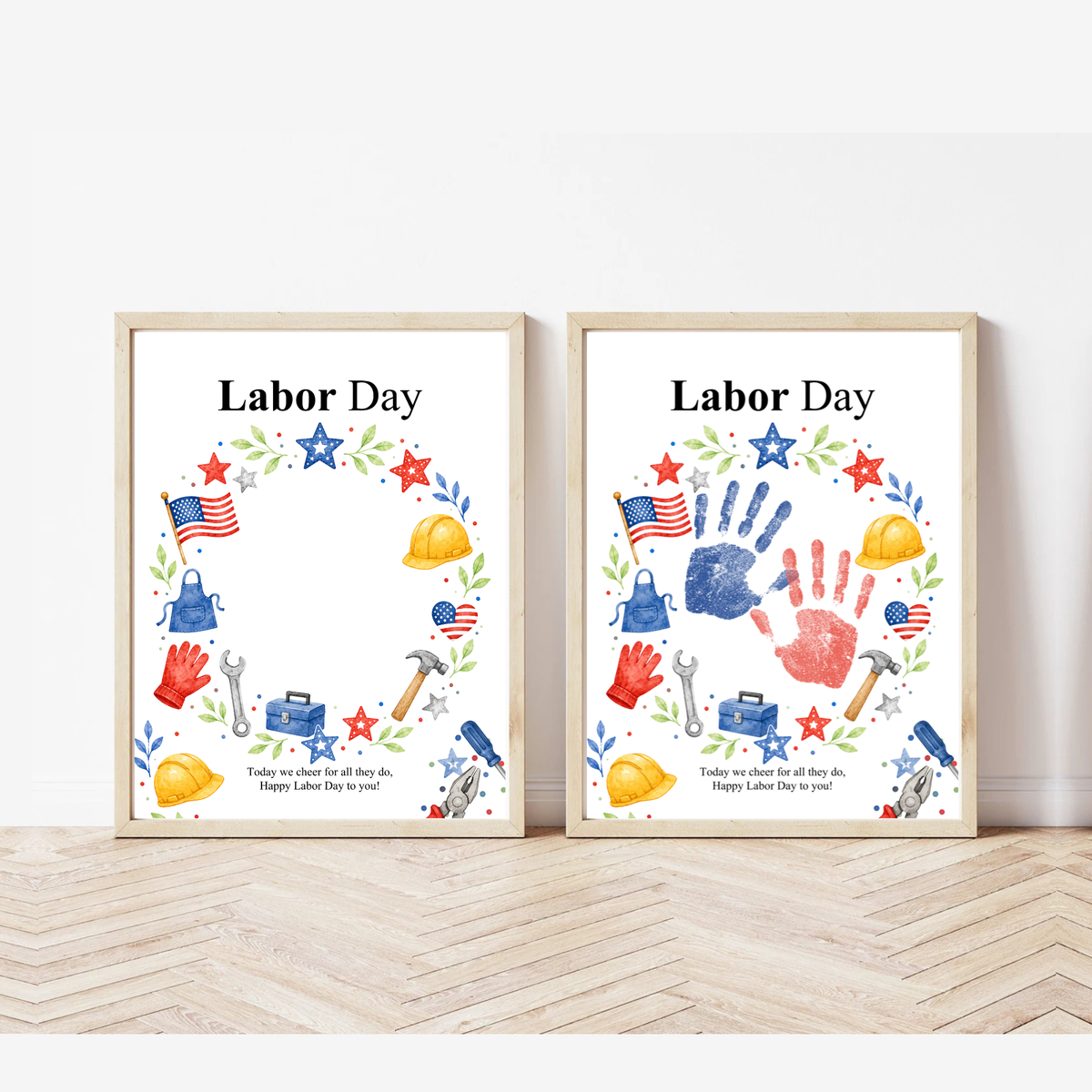 Labor Day Handprint Craft | Printable Labor Day Keepsake Activity for Preschool & Kindergarten