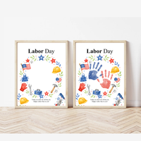 Labor Day Handprint Craft | Printable Labor Day Keepsake Activity for Preschool & Kindergarten