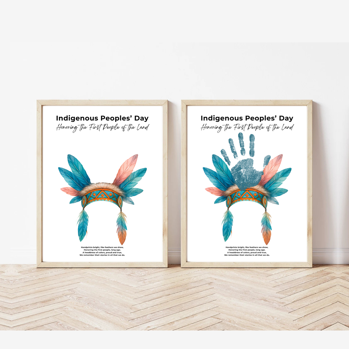 Indigenous Peoples' Day Handprint Craft | Native American Heritage Printable | Preschool & Kindergarten Keepsake Activity