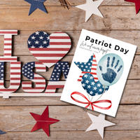 Patriot Day Balloons Handprint Craft for Kids | September 11th Preschool 9/11 Remembrance Activity & Keepsake