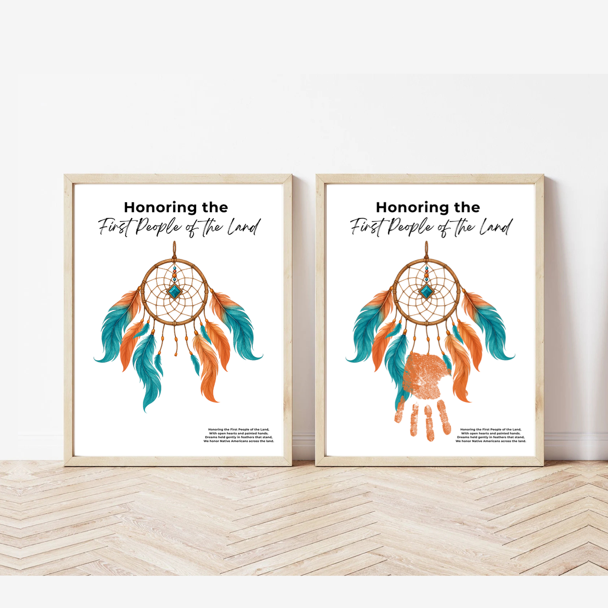 Honoring the First People of the Land Dreamcatcher Handprint Craft | Native American Heritage Month Printable