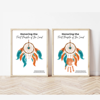 Honoring the First People of the Land Dreamcatcher Handprint Craft | Native American Heritage Month Printable