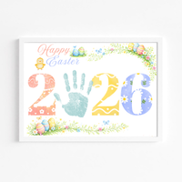 Easter 2026 Handprint Craft Printable | Happy Easter Keepsake | Kids Easter Art PDF