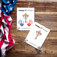 Christian 4th of July Handprint Craft for Kids | Patriotic Preschool & Kindergarten Activity | Faith-Based Printable