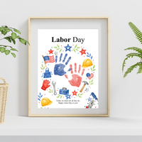 Labor Day Handprint Craft | Printable Labor Day Keepsake Activity for Preschool & Kindergarten