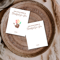 This Little Turkey Is Thankful for You Handprint Craft | Thanksgiving Keepsake Printable