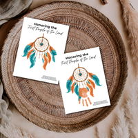 Honoring the First People of the Land Dreamcatcher Handprint Craft | Native American Heritage Month Printable