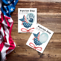 Patriot Day Balloons Handprint Craft for Kids | September 11th Preschool 9/11 Remembrance Activity & Keepsake