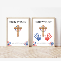 Christian 4th of July Handprint Craft for Kids | Patriotic Preschool & Kindergarten Activity | Faith-Based Printable