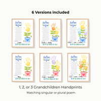 Grandparents Day Handprint Craft for Kids | God Picked You to Be My Grandpa & Our Grandpa Christian Keepsake