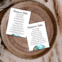 Classroom Rules Printable Poster Set | Classroom Decor | Preschool, Kindergarten & Elementary Classroom Expectations
