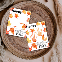Happy First Day of Fall Handprint Craft | Autumn Keepsake Printable | Preschool Fall Handprint Activity | Classroom & Homeschool Fall Craft