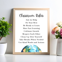 Classroom Rules Printable Poster Set | Classroom Decor | Preschool, Kindergarten & Elementary Classroom Expectations
