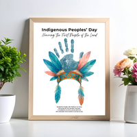 Indigenous Peoples' Day Handprint Craft | Native American Heritage Printable | Preschool & Kindergarten Keepsake Activity