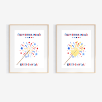 4th of July Handprint Craft for Kids | Patriotic Preschool & Kindergarten Activity | Happy Birthday America Printable