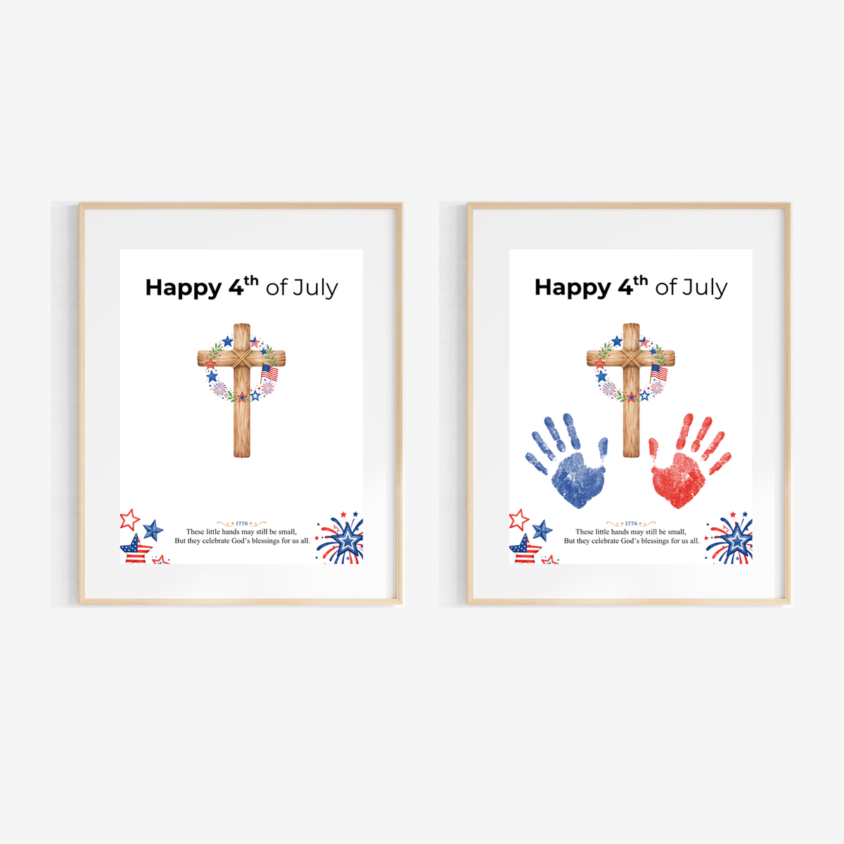 Christian 4th of July Handprint Craft for Kids | Patriotic Preschool & Kindergarten Activity | Faith-Based Printable
