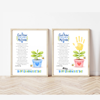 Grandparents Day Handprint Craft for Kids | God Picked You to Be My Grandpa & Our Grandpa Christian Keepsake