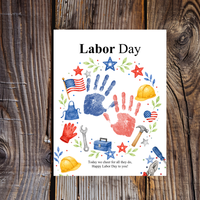 Labor Day Handprint Craft | Printable Labor Day Keepsake Activity for Preschool & Kindergarten