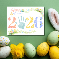 Easter 2026 Handprint Craft Printable | Happy Easter Keepsake | Kids Easter Art PDF