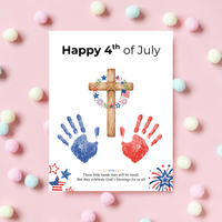 Christian 4th of July Handprint Craft for Kids | Patriotic Preschool & Kindergarten Activity | Faith-Based Printable