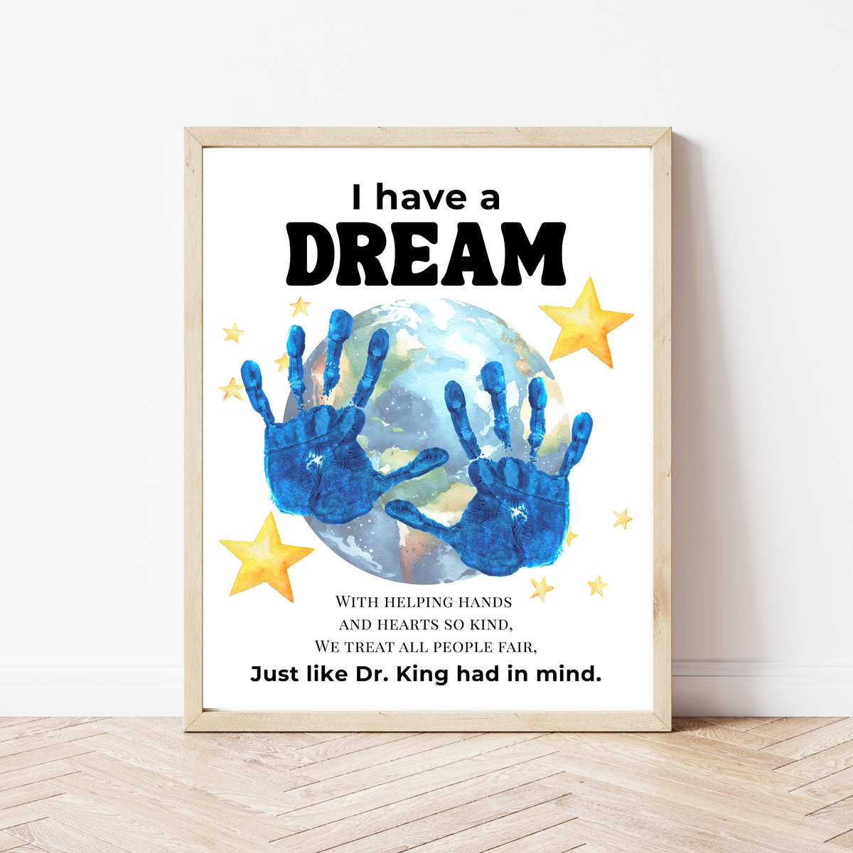 Martin Luther King Jr. I Have a Dream Handprint Craft | MLK Day Kindness & Diversity Activity for Kids