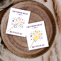4th of July Handprint Craft for Kids | Patriotic Preschool & Kindergarten Activity | Happy Birthday America Printable