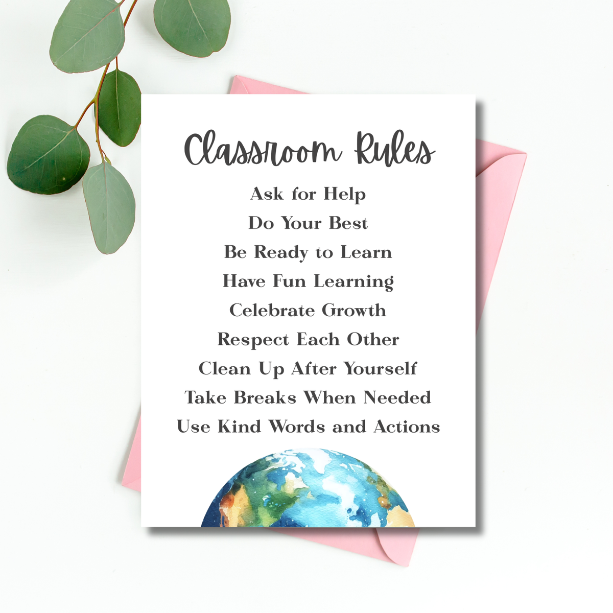 Classroom Rules Printable Poster Set | Classroom Decor | Preschool, Kindergarten & Elementary Classroom Expectations