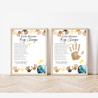 Martin Luther King Jr. Handprint Craft for Kids | MLK Day Little Dreams Big Change Printable Activity