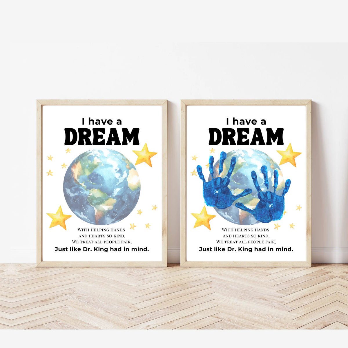 Martin Luther King Jr. I Have a Dream Handprint Craft | MLK Day Kindness & Diversity Activity for Kids
