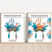 Indigenous Peoples' Day Handprint Craft | Native American Heritage Printable | Preschool & Kindergarten Keepsake Activity