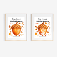 Fall Acorn Handprint Craft for Kids | Tiny Acorns Mighty Dreams Preschool Autumn Activity & Keepsake
