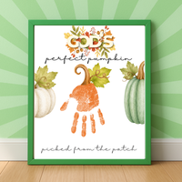 God’s Perfect Pumpkin Handprint Craft Printable | Christian Fall Keepsake | Pumpkin Handprint Activity for Kids | Preschool & Sunday School Craft