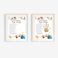 Martin Luther King Jr. Handprint Craft for Kids | MLK Day Little Dreams Big Change Printable Activity