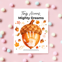 Fall Acorn Handprint Craft for Kids | Tiny Acorns Mighty Dreams Preschool Autumn Activity & Keepsake