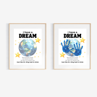 Martin Luther King Jr. I Have a Dream Handprint Craft | MLK Day Kindness & Diversity Activity for Kids