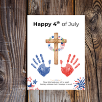 Christian 4th of July Handprint Craft for Kids | Patriotic Preschool & Kindergarten Activity | Faith-Based Printable