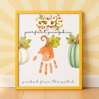 God’s Perfect Pumpkin Handprint Craft Printable | Christian Fall Keepsake | Pumpkin Handprint Activity for Kids | Preschool & Sunday School Craft