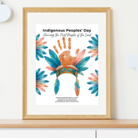Indigenous Peoples' Day Handprint Craft | Native American Heritage Printable | Preschool & Kindergarten Keepsake Activity