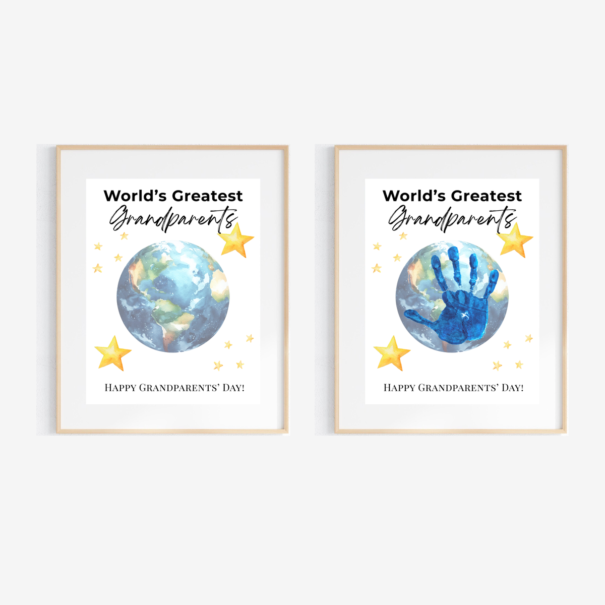 World’s Greatest Grandparents Handprint Craft | Grandparents Day Printable Keepsake for Kids