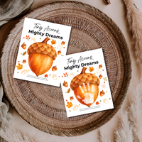 Fall Acorn Handprint Craft for Kids | Tiny Acorns Mighty Dreams Preschool Autumn Activity & Keepsake