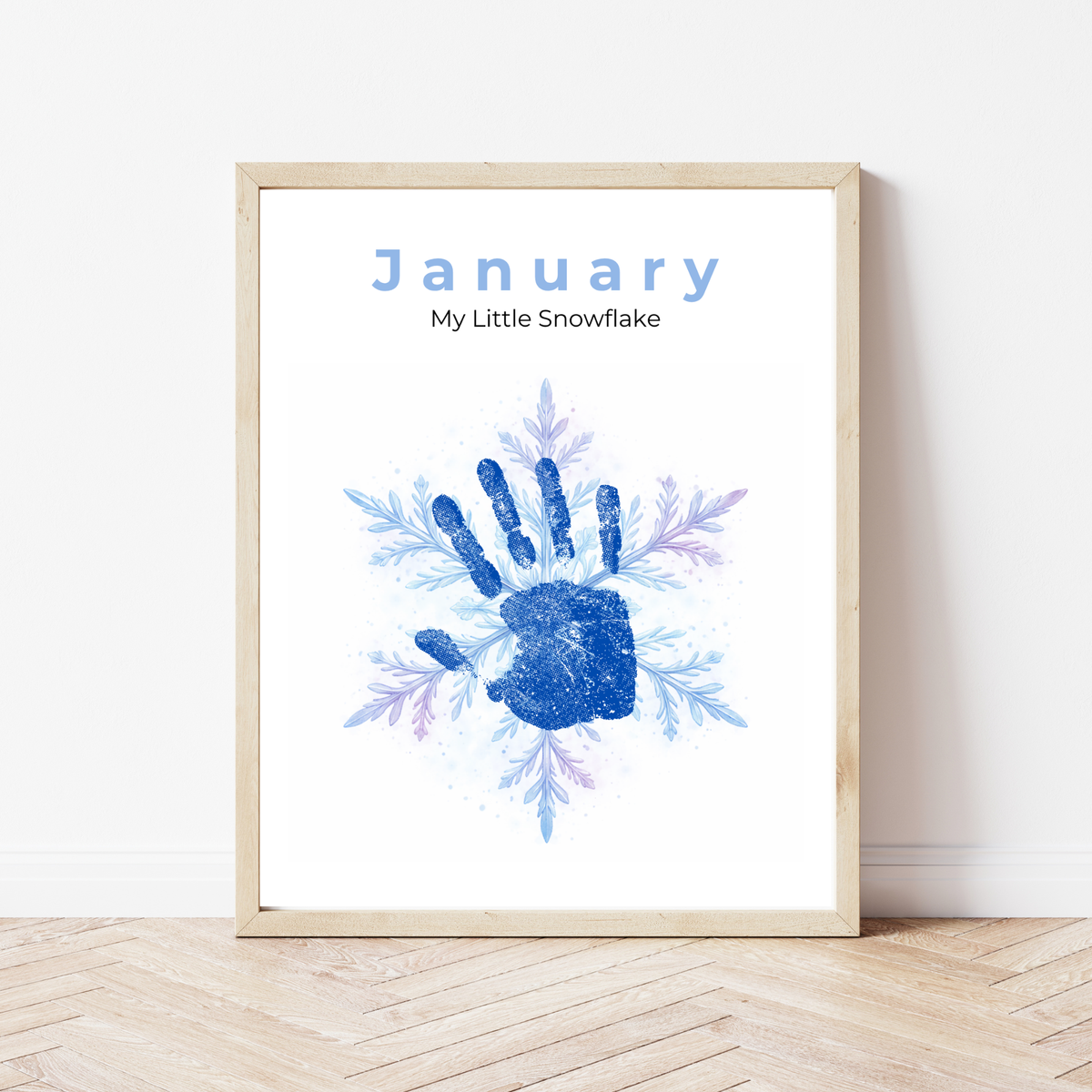 12 Month Handprint Memory Book for Kids | A Year of Little Handprints Printable Keepsake