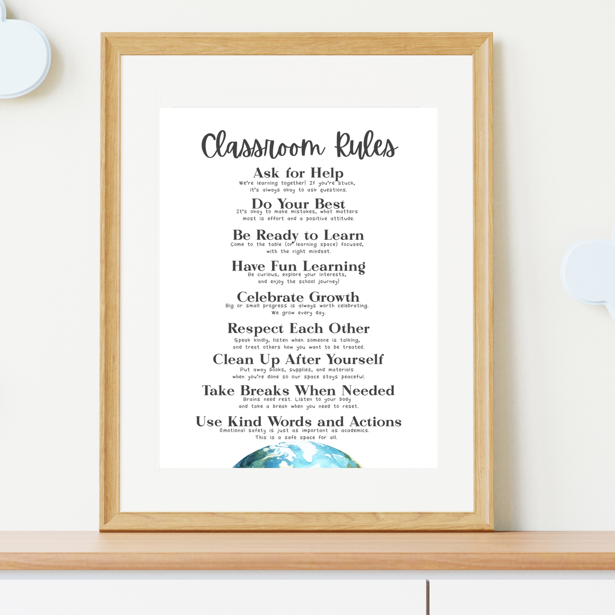 Classroom Rules Printable Poster Set | Classroom Decor | Preschool, Kindergarten & Elementary Classroom Expectations