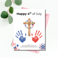 Christian 4th of July Handprint Craft for Kids | Patriotic Preschool & Kindergarten Activity | Faith-Based Printable
